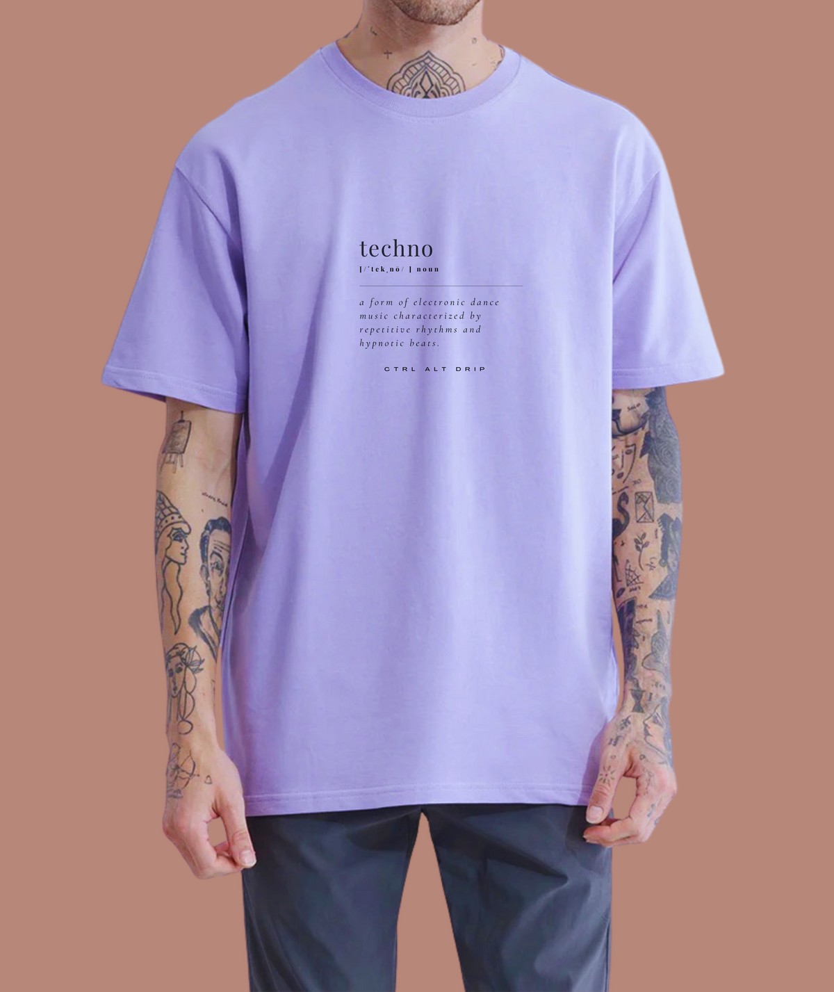 Techno: Music Without Borders · Purple · Front