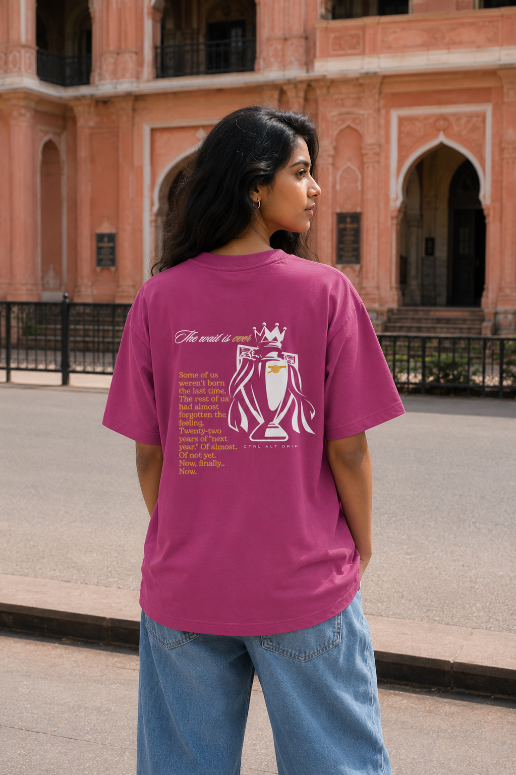 The Wait Is Over · Burgundy · Back