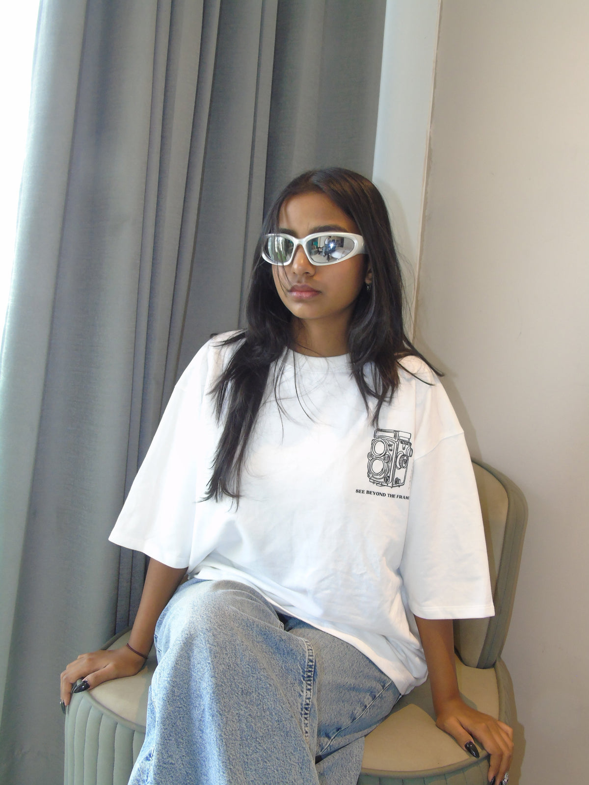 Through the Lenses · White · Front
