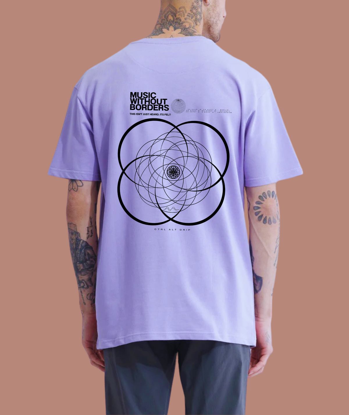 Techno: Music Without Borders · Purple · Back