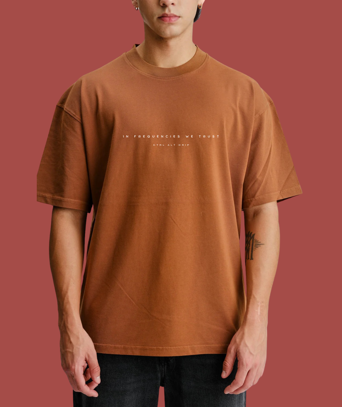 In Frequencies We Trust · Brown · Front