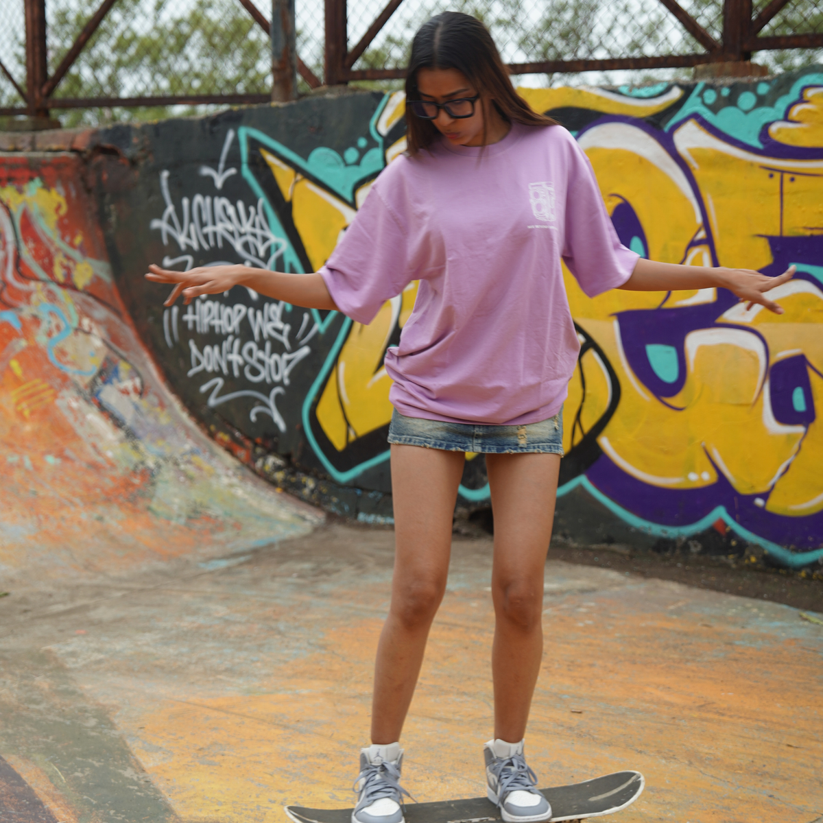 Through the Lenses · Purple · Front