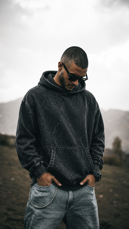 Midnight, Faded Hoodie