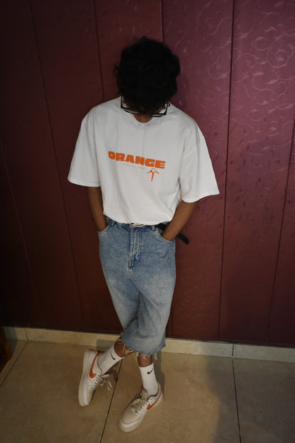 Orange among the grey!