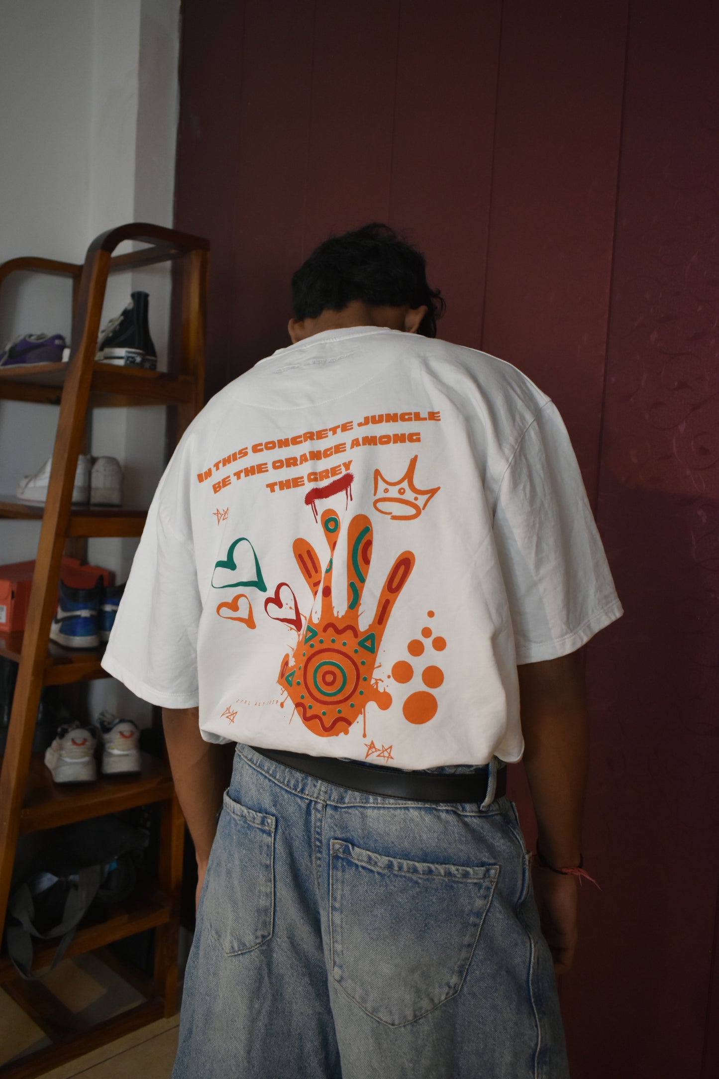 Orange among the grey!