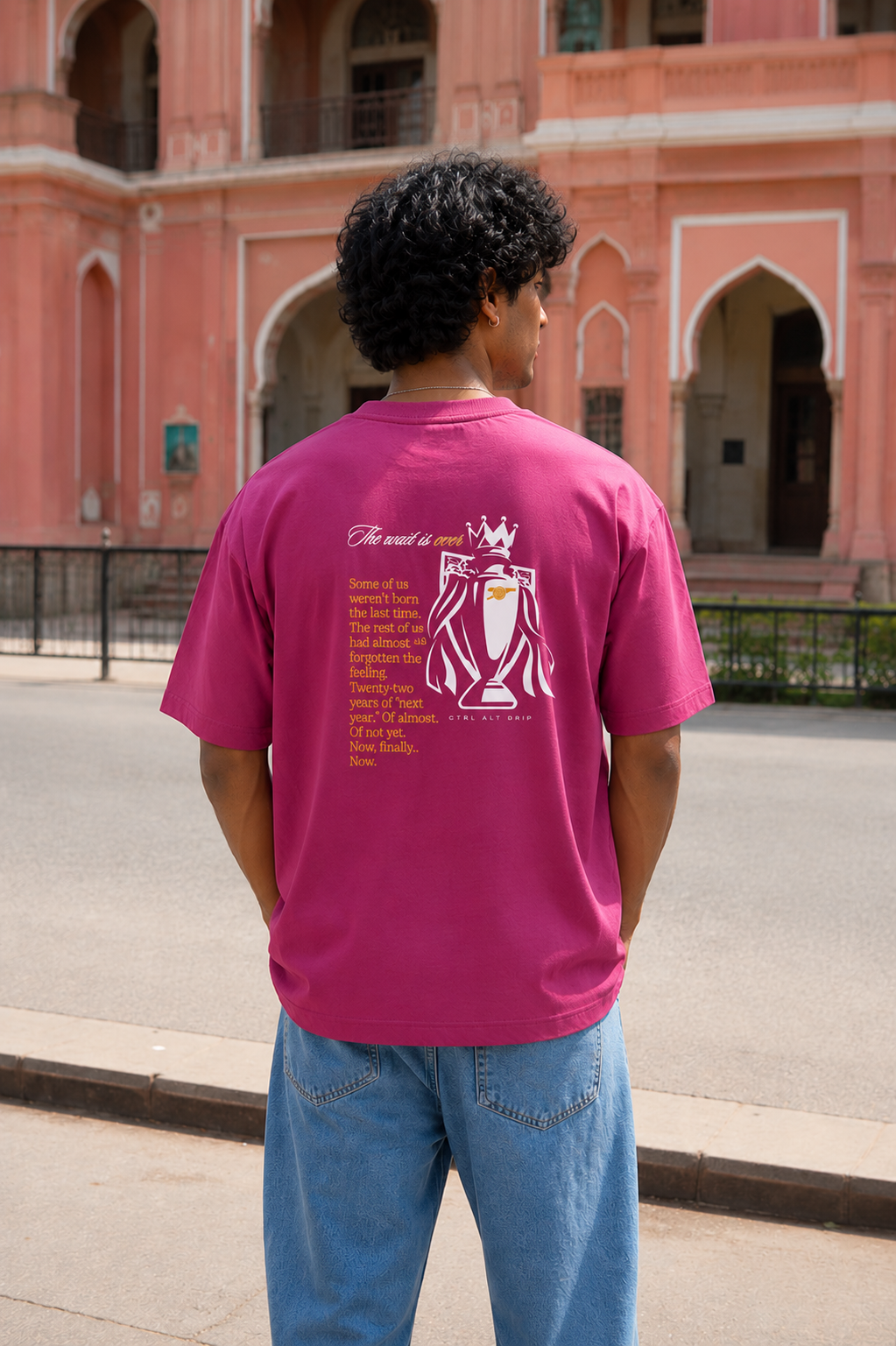 The Wait Is Over · Burgundy · Back · alt